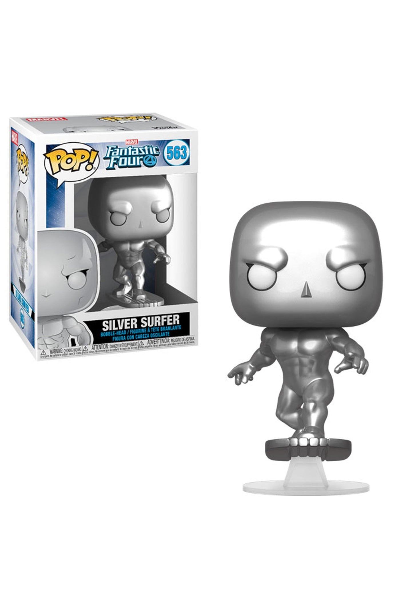 Marvel Fantastic Four Funko POP Vinyl Figure Silver Surfer