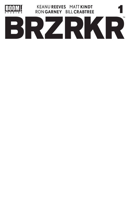 BRZRKR (BERZERKER) #1 CVR E BLANK SKETCH VAR